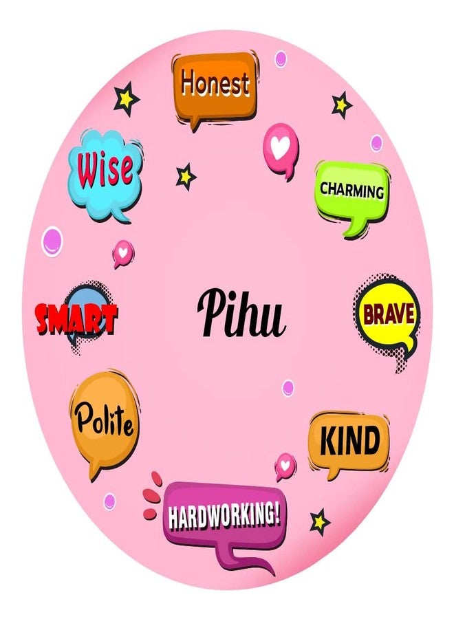 ARTBUG Pihu Name Customizable Stylish Fridge Sticker Magnet - Personality Trait Quotes - Happy Birthday Gift for Friend, Son, Daughter, Kids, Husband, Wife - Image 1